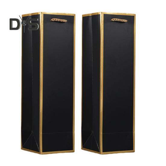 2 stk vingaveposer Gjenbrukbare spritposer Forsterket bunndesign Bryllupsfestjubileum Champagnevinposer med håndtak