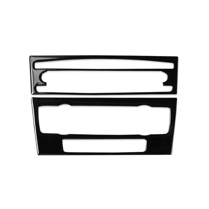 Piano Black Car-styling Interior Central Air Conditioner CD Control Panel Frame Trim For BMW 3 Series E90 E92 E93 2005-2012