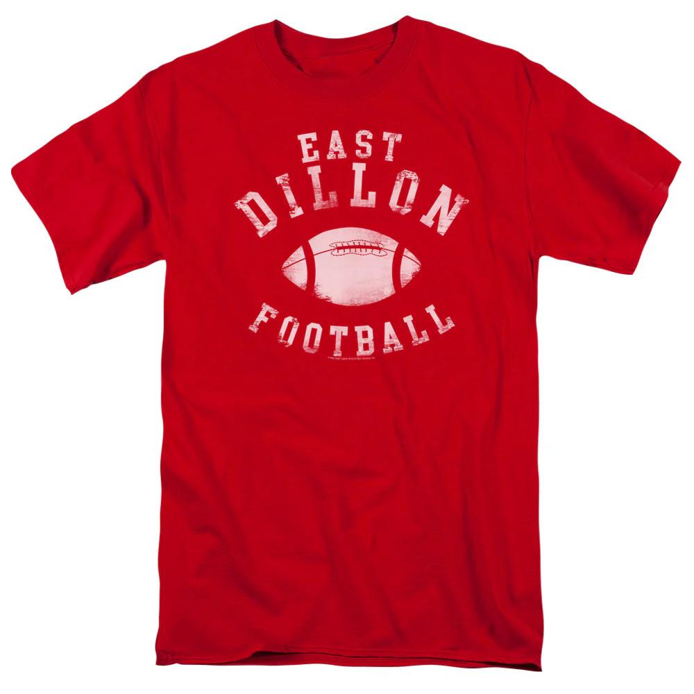 

Friday Night Lights East Dillon Football Mens T Shirt Red Red Officially License L