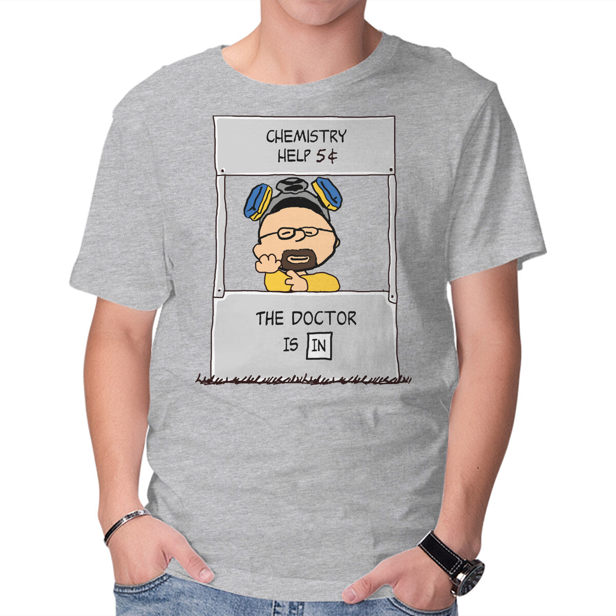 Unisex Crew Neck T-Shirt Chemistry Help Graphic Short Sleeve Casual Tee M