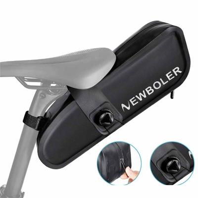 Rear Storage Bag – Zipper & Thread Buckle , Bike Tail Bag for Road and Mountain Cycling