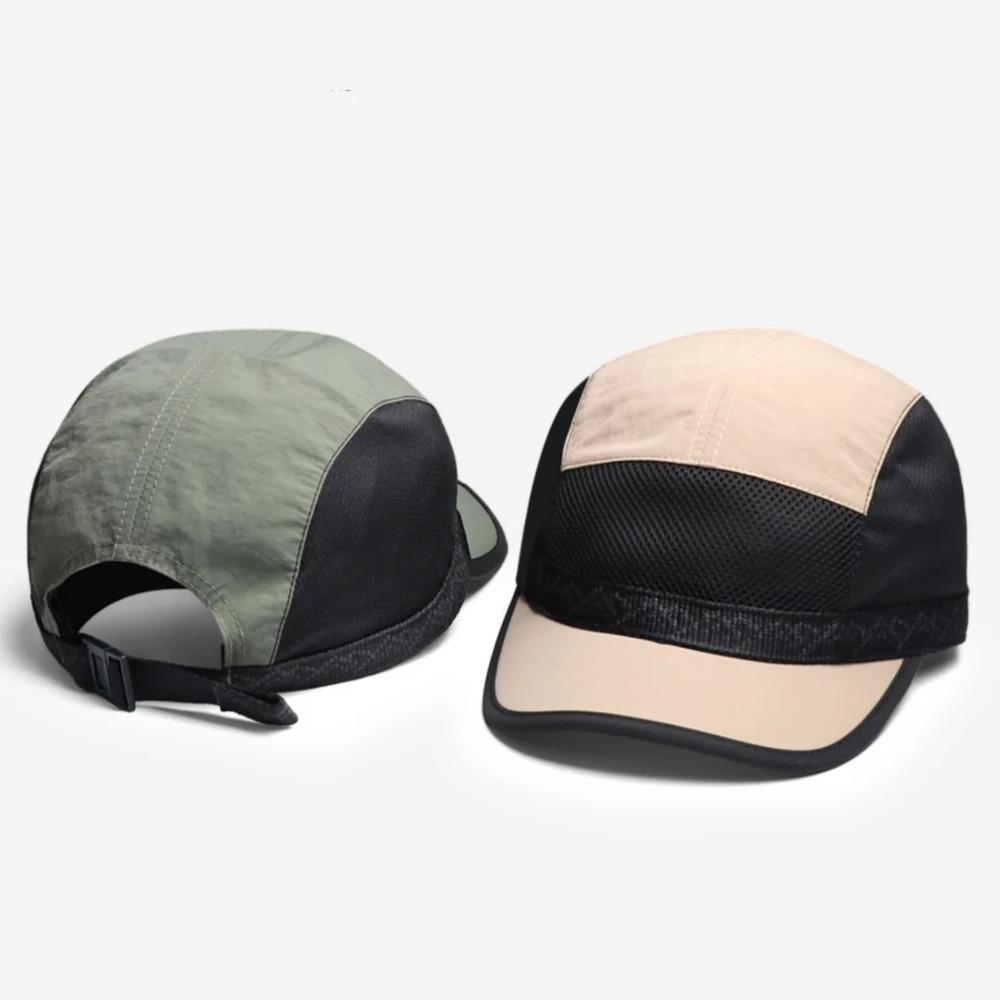 Short Brim Mesh Baseball Cap Retro UV Protection Cap Casual Sun Visor Cap Unisex
