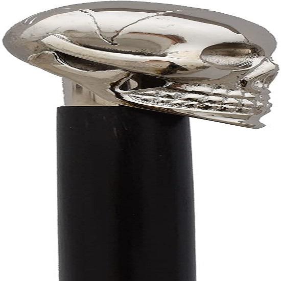 Solid Brass Skull Head Walking Cane Wooden Rosewood Walking Stick Designer Fashion Cane for Men