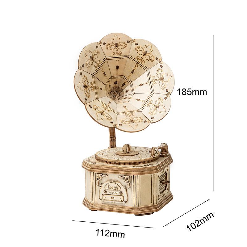 Rorate Rolai 3D Wooden Jigsaw Puzzle - Handmade Desktop Ornament & Educational Toy