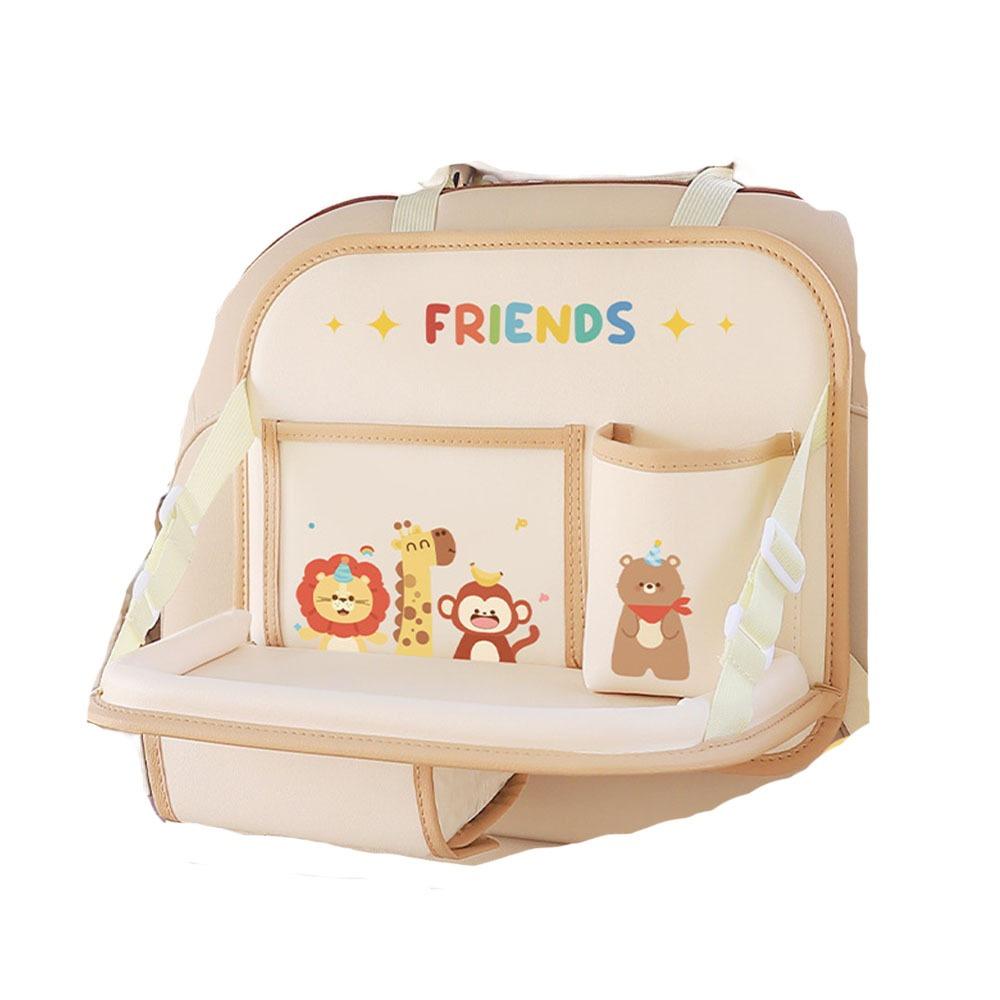 Large Capacity Foldable Car Backseat Table Food Tray Car Work Dining Table Car Organizer