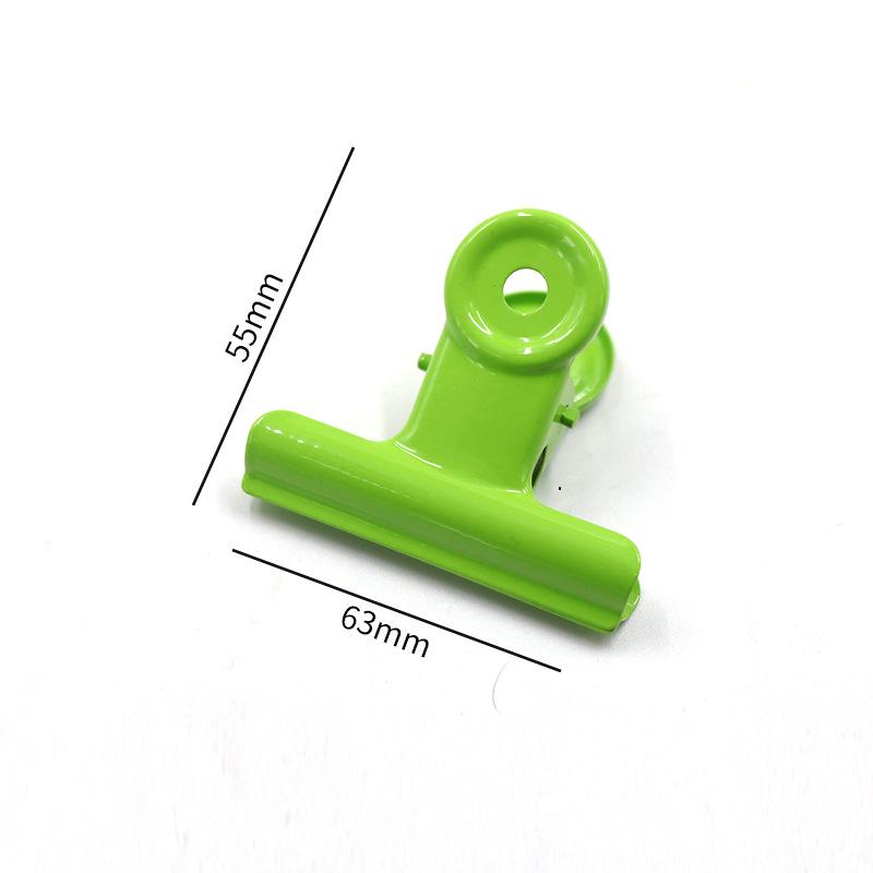 Apple Green Metal Folder Clip 22-90mm - Round Iron Diary & Ticket Holder