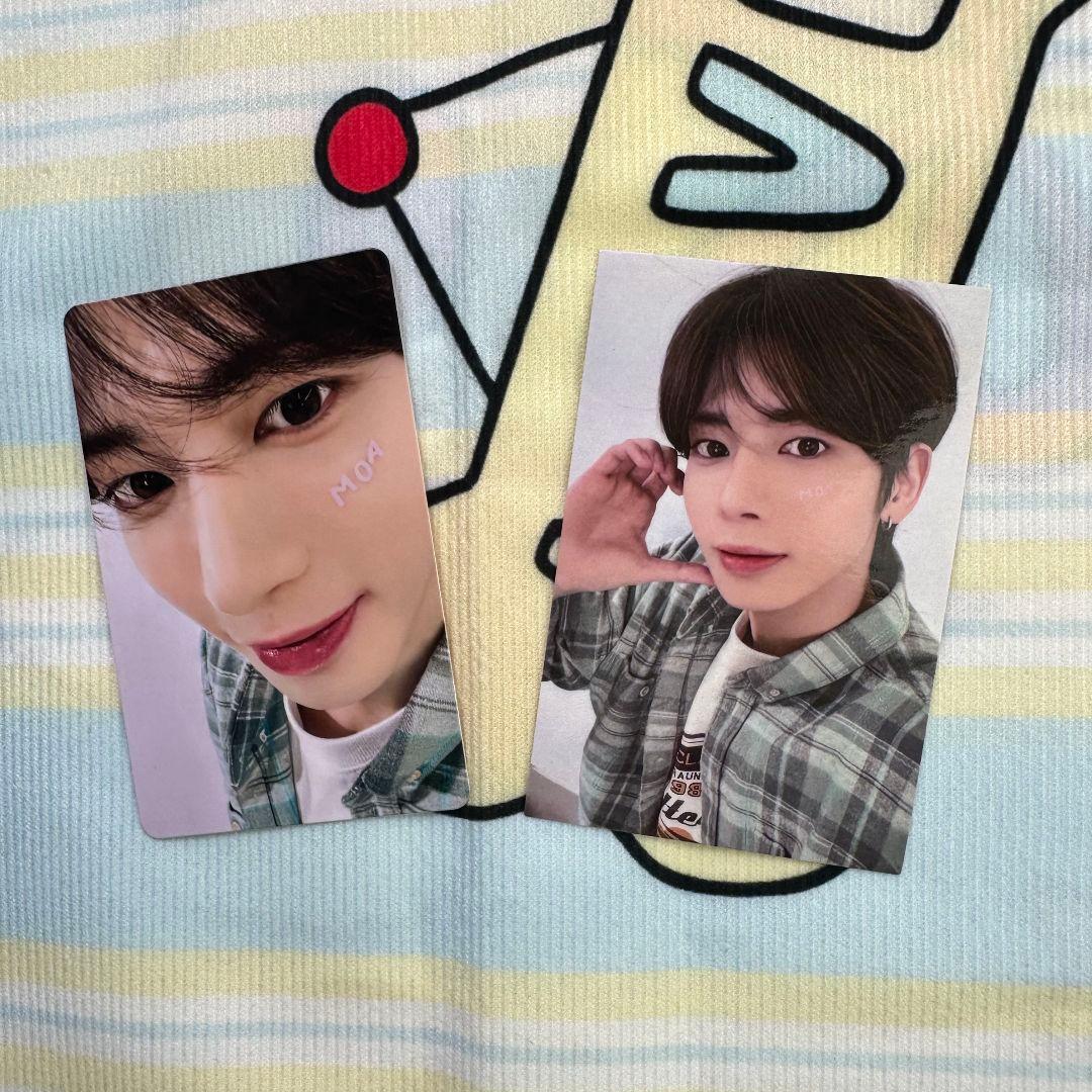 

[USED] TXT Taehyung MOAZONE Fan Live FC Trading Cards (2 Cards)