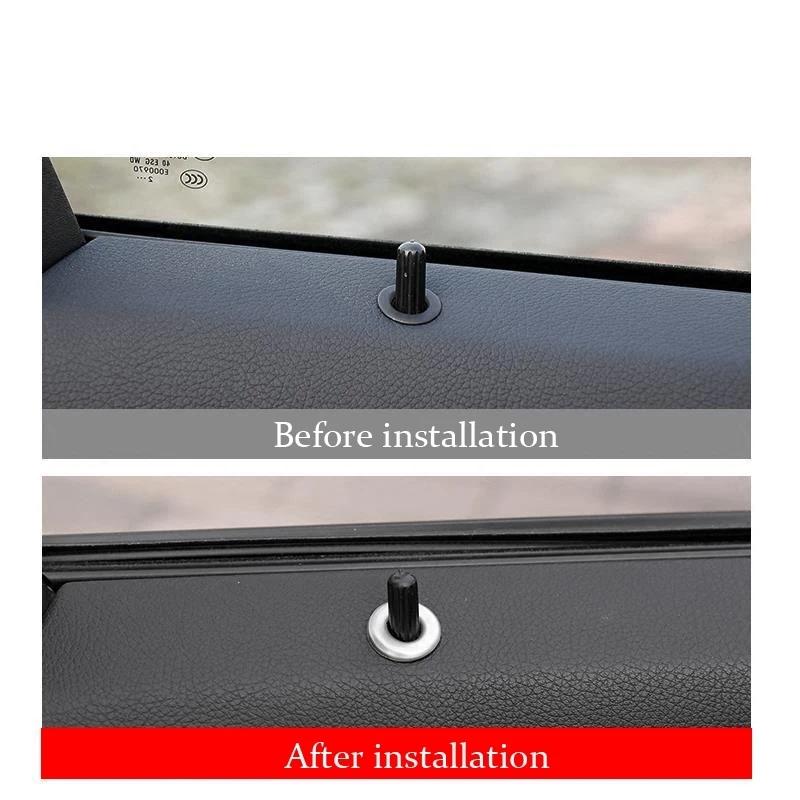 Für Mercedes Benz C-Klasse W204 C180 C200 4-teilige Metall-Aluminiumlegierung Autoersatzteile Türring Dekorabdeckung Zubehör