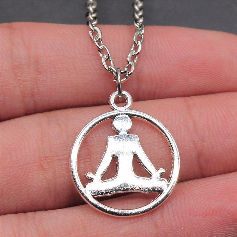 Yoga Zen Lotus Women's European and American Popular Necklace