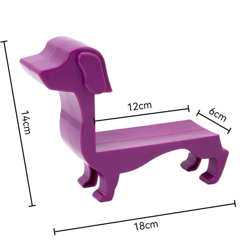Dachshund Wine Bottle Holder Solid Color Wine Bottle Support Holder Decoration Rack Cute Home Decoration