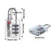 Transparent Customs Password Lock TSA Suitcase Luggage Coded Lock New Cabinet Padlock  for Travel
