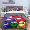 Among Us Pattern Bedding,Quilt Set Quilt Cover Pillowcase Home Birthday Gift (1 * Duvet Cover + 2 * Pillowcase, Without Core)