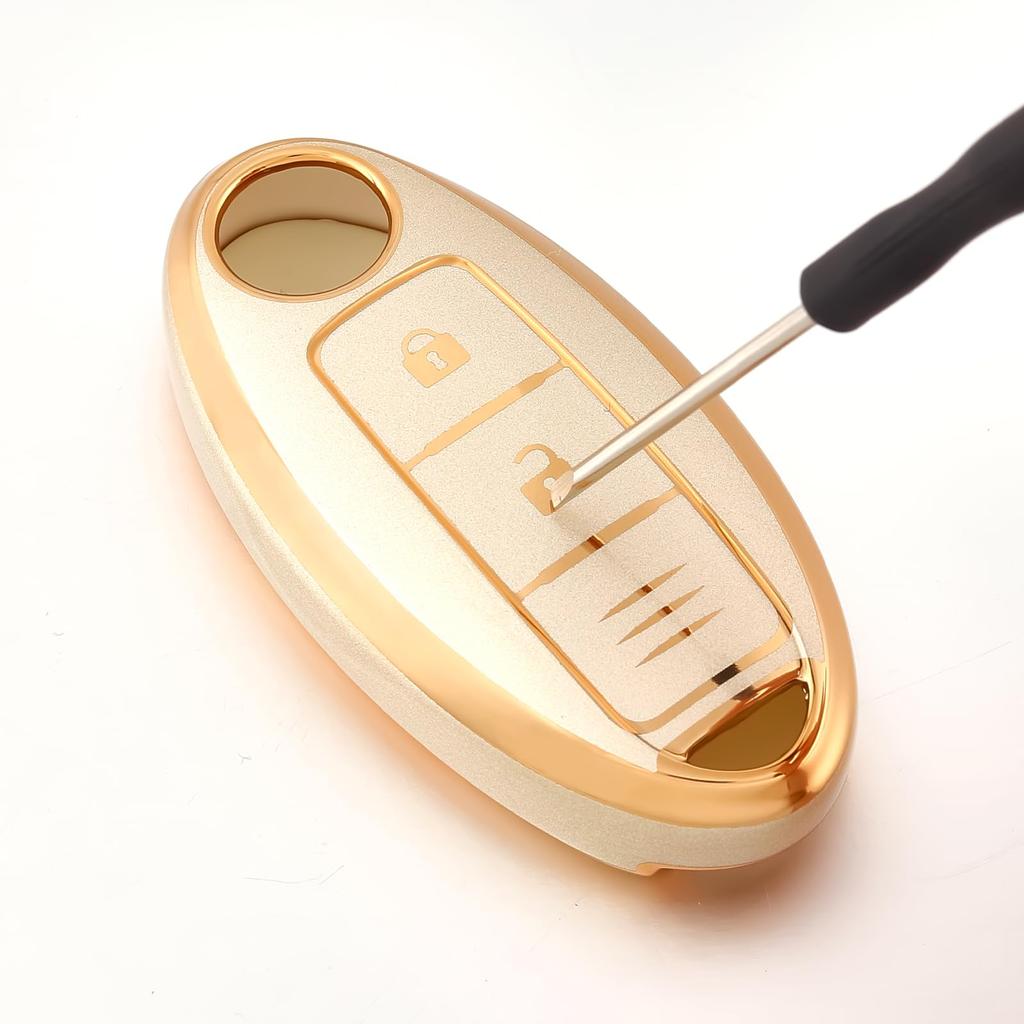 OFF WE GO TPU Car Key Shell Key Cover, Compatible with Nissan New Notebook,