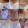 Heart Neck Jewelry Pendant Choker Necklace Alloy Material Jewelry Gift for Girls
