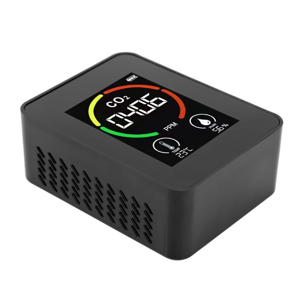 CO2 Detector Air Quality Monitor TVOC Tester USB Charging Thermometer Hygrometer for Home