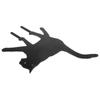 Acrylic Acrylic Cat Stake Waterproof Simulation Black Cat Statue Cat Garden Stake  Outdoor