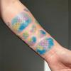 10 Sheets Colorful Mermaid Scales Temporary Tattoo Water Transfer Decals Body Art Sticker  Cosplay