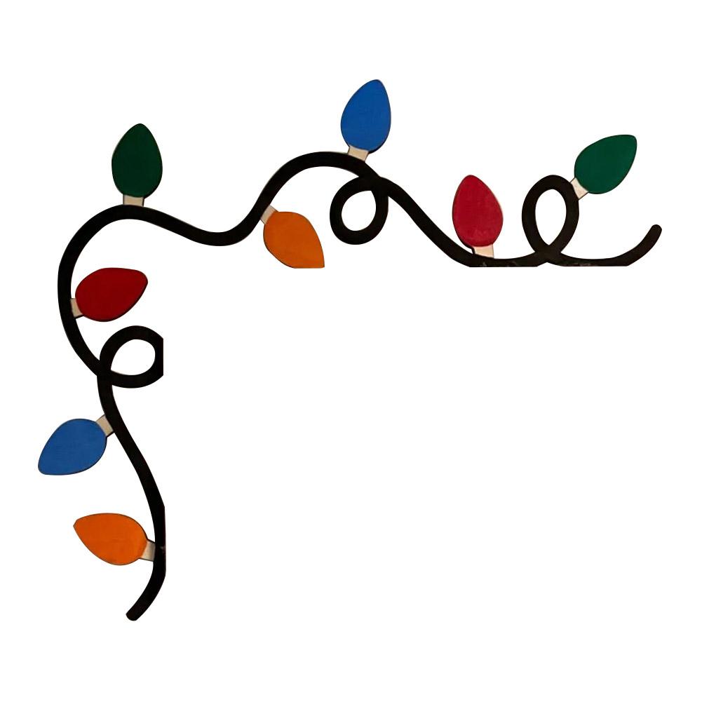 Wood Santa Christmas Door Corner Decor Snowman Reindeer Frame Sign Wooden Pendant Party House Decor Christmas Door Frame Decor