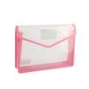 Large Capacity Waterproof File Transparent A4 Folder Press Button Plastic Data Document Bag Storage Office Supplies