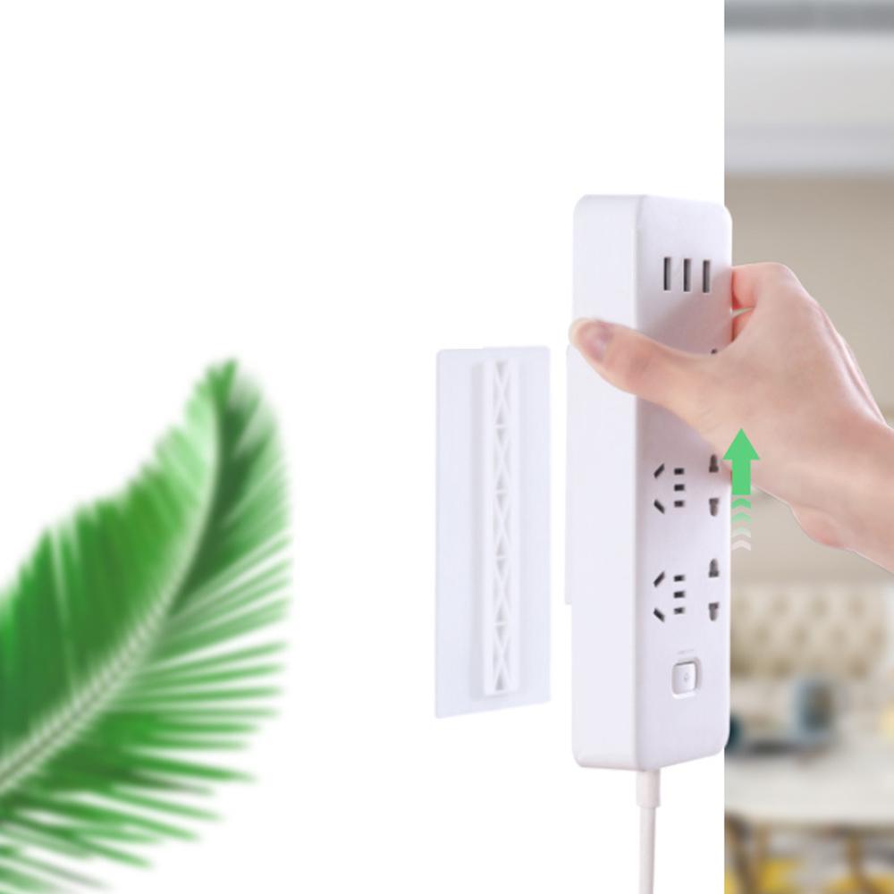 Sorunsuz Yumruksuz Fiş Duvar Etiket Tutucu Sabitleyici Güç Şeridi Tutucular Duvar Prizleri için Depolama