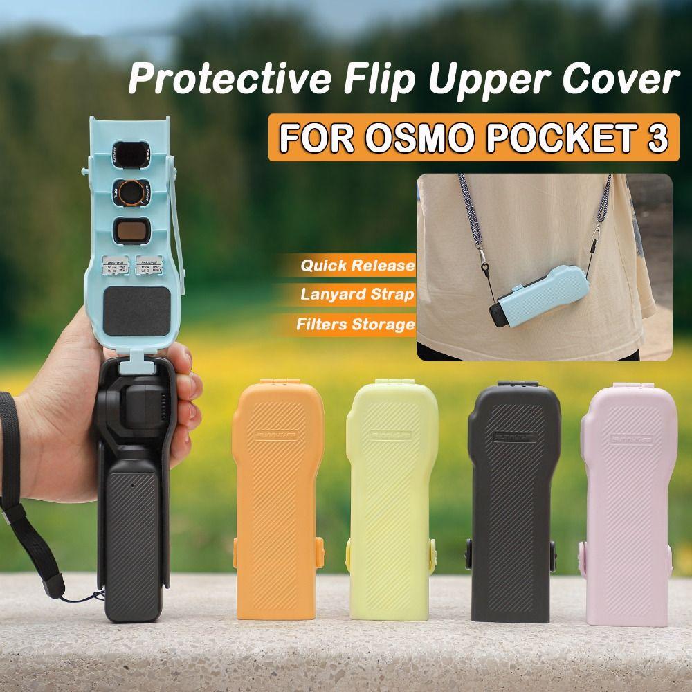 Quick Release Flip Upper Cover Lens Filters Storage for DJI Osmo Pocket 3 Action Camera Accessories