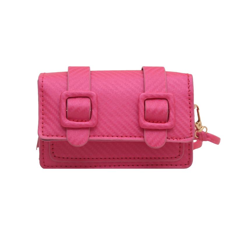 Sommer neue modische große Kapazität einfarbig lässig gestreift Gürtel dekorative Schulter Messenger kleine quadratische Tasche