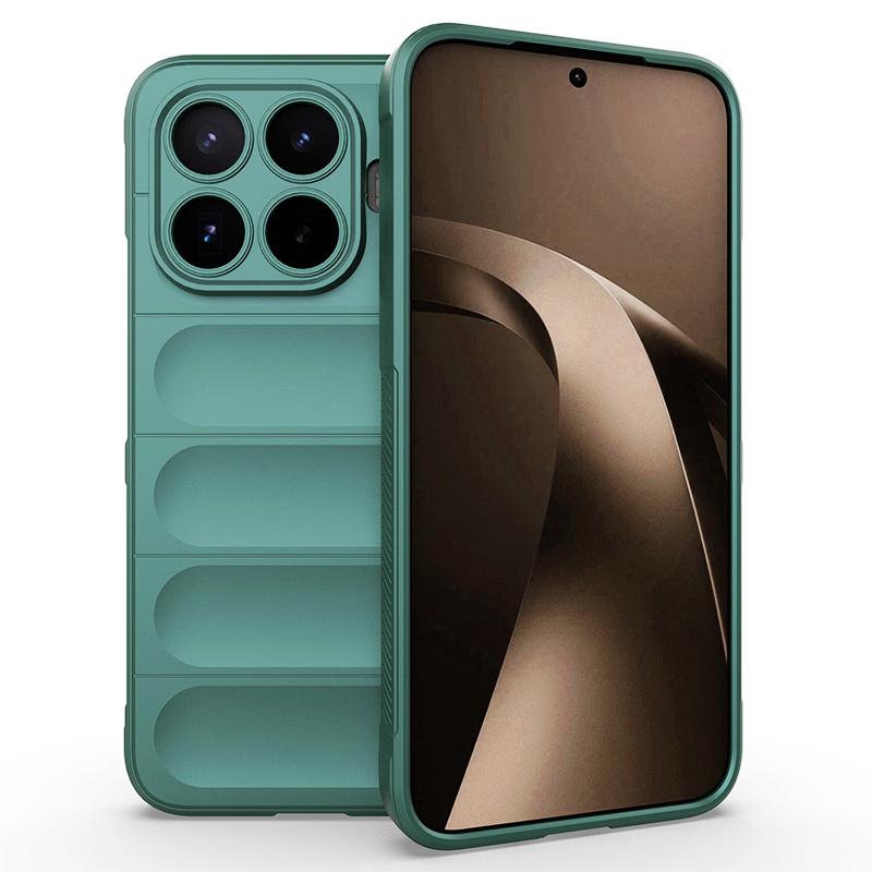 KEYSION Heavy Duty Shockproof Matte Phone Case for Xiaomi 17T Pro 5G Anti-skid Soft Silicone Phone Back Cover for Xiaomi 17T 5G