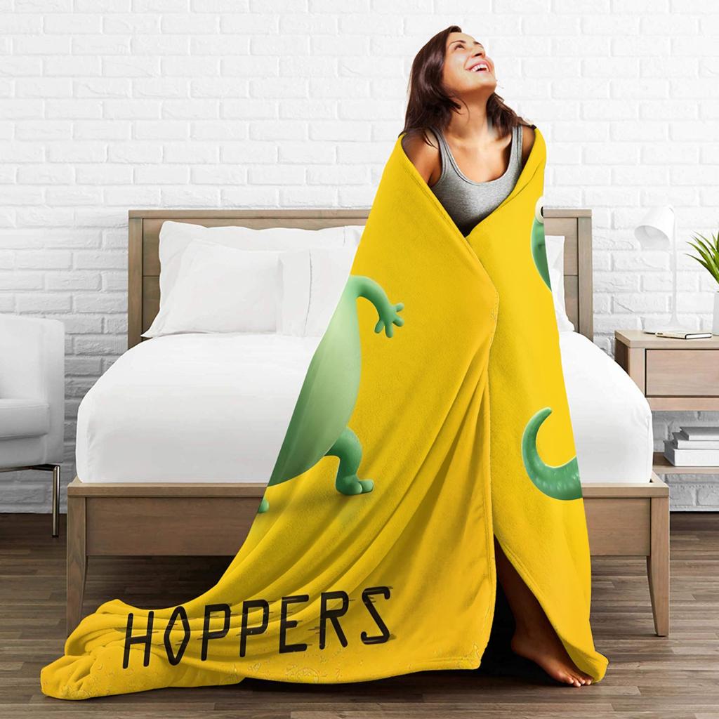 Tom Lizard Hoppers Cartoon Fleece Throw Blankets Blankets for Sofa Outdoor Super Soft Bed Rug,