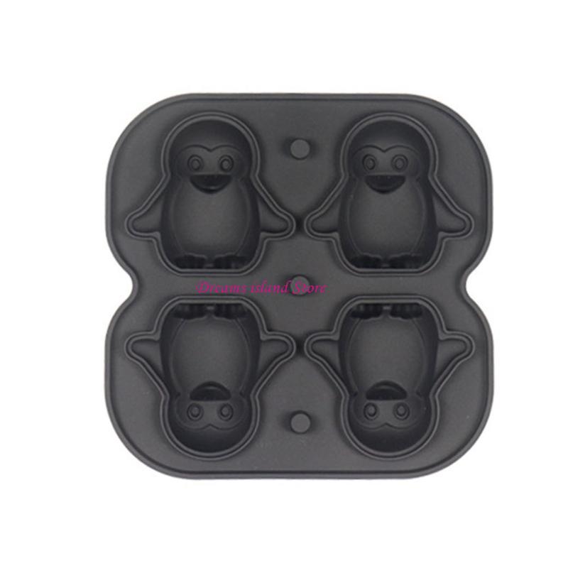 4 Cavities Animal Ice Molds Silicones Ice Household Ice Box Ice Molds HX6C