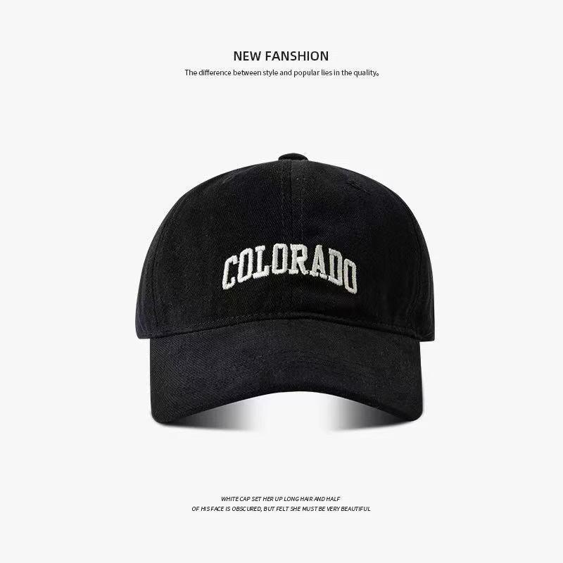 Embroidered Bear Baseball Cap With Wide Brim Adjustable Sun Protection For Casual Men Women
