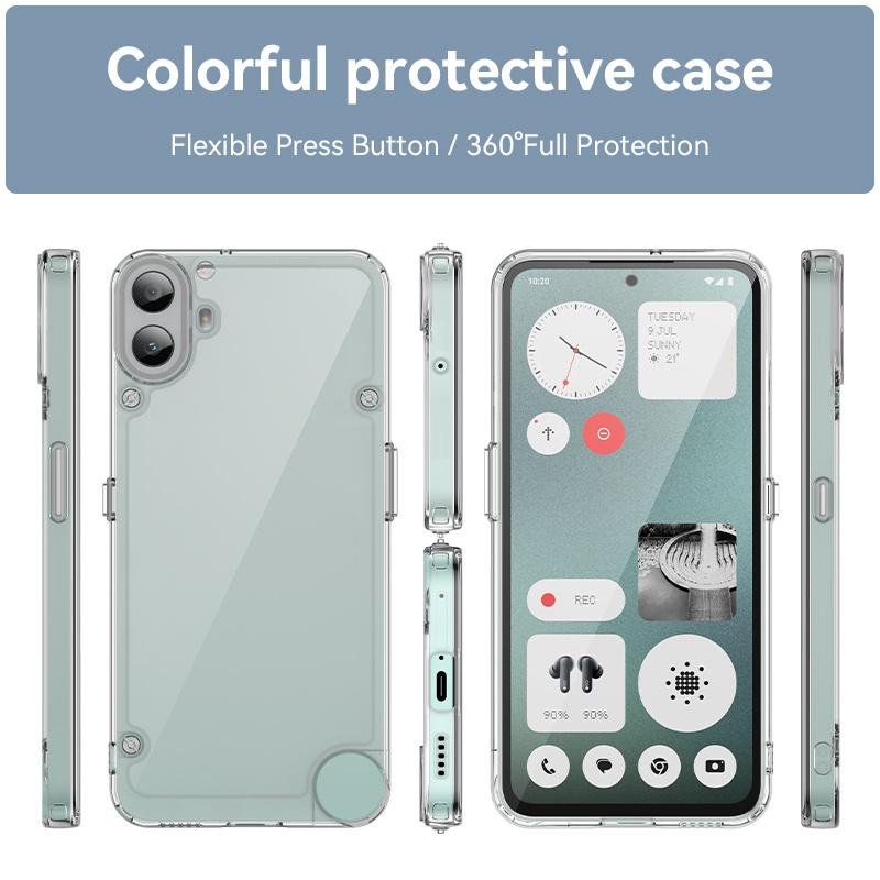 For Nothing CMF Phone 1 Case Cover Nothing CMF Phone 1 Capa Phone Bumper Shockproof Clear Transparent Fundas Nothing CMF Phone 1