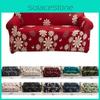 Wrinkle Resistant Floral Leaves Sofa Slipcover Great Elasticity Easy To Clean