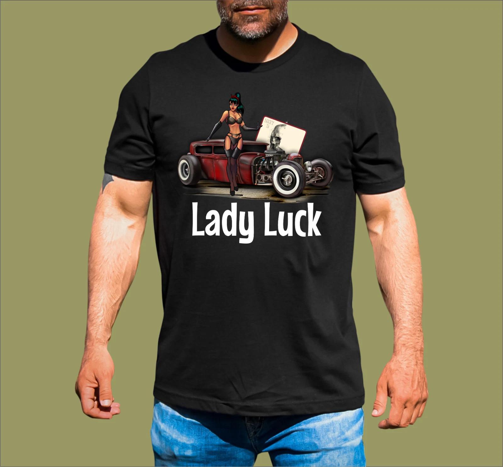RAT ROD LADY LUCK T-SHIRT L