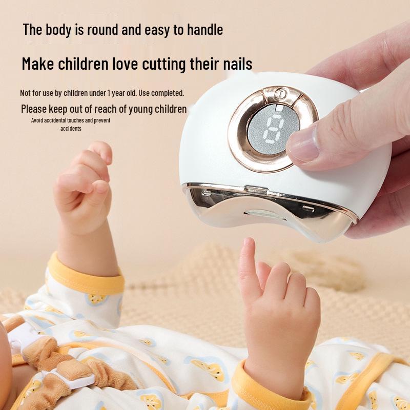 Elektrische Automatische Nagelschere mit Anti-Quetsch-Design und Schmutzauffangbehälter, Sicher für Ältere und Kinder