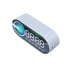 USB Charging Radio Alarm Clock RGB Portable Bluetooth Speaker FM Large Display Mute Mirror Digital Bedroom Room Office Decktops