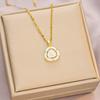 Pendant Women's Necklace Sweater Round Triangle Jewelry Clavicle Chain