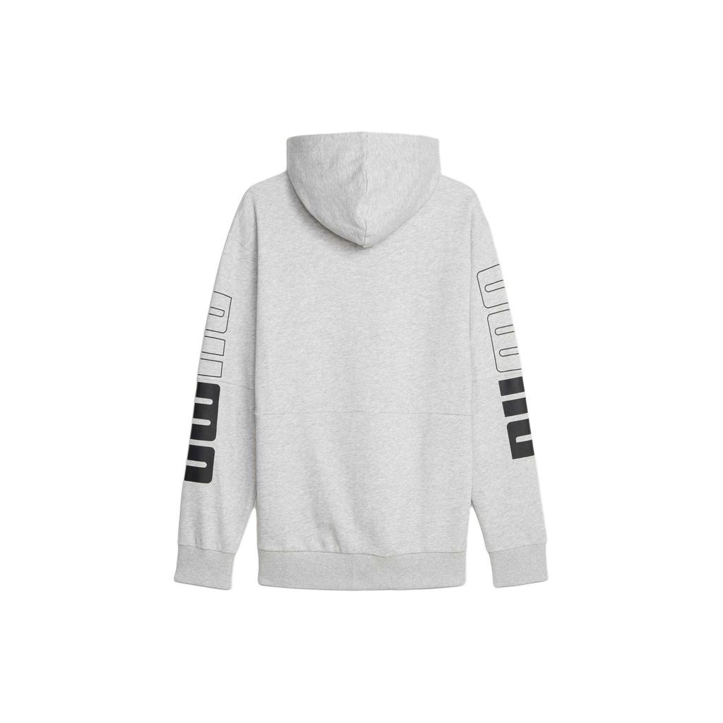 Puma Letter Design Casual Hooded Long Sleeve Sweatshirt Men sweatshirt Gray 678487-04