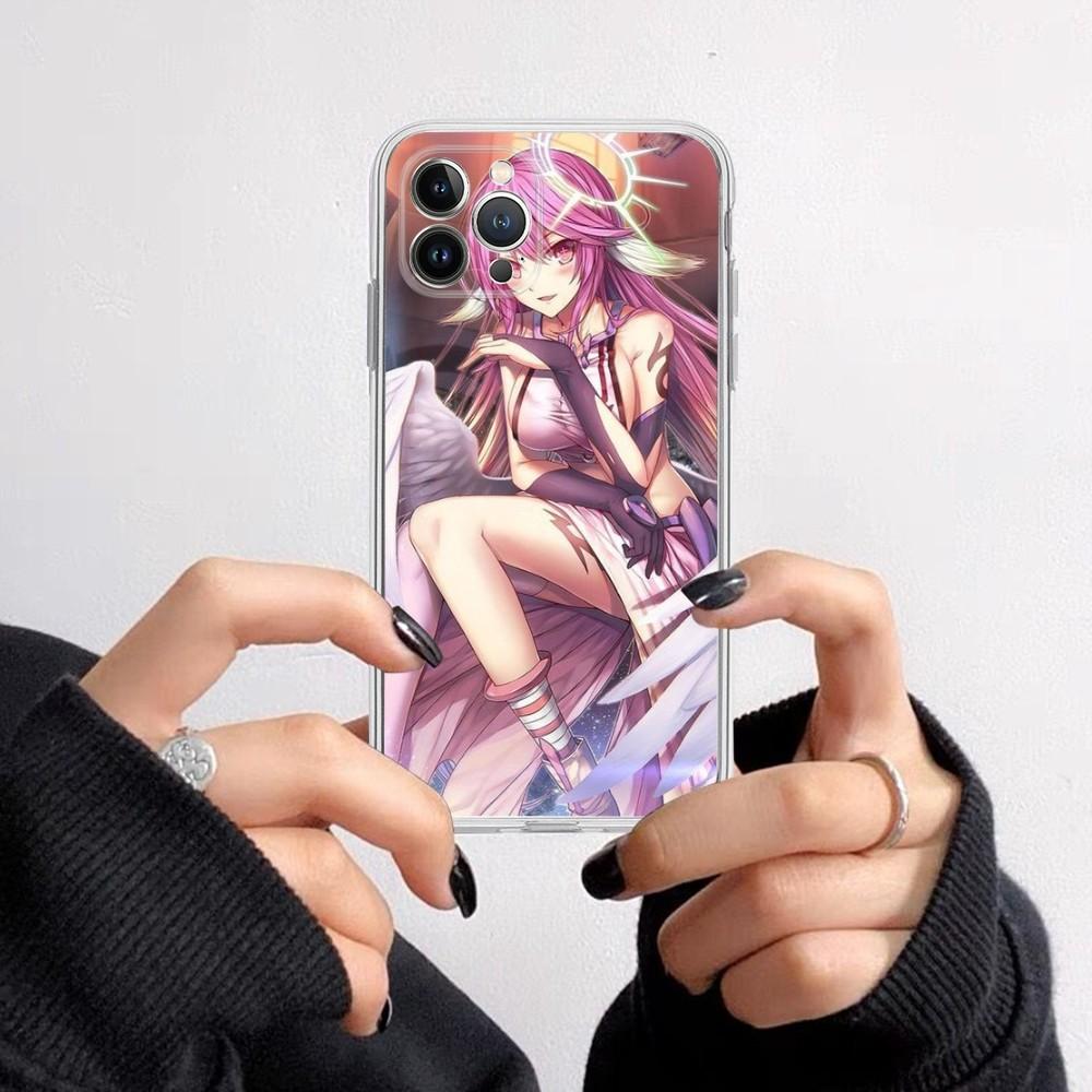 NO GAME NO LIFE Handyhülle für iPhone 16 15 8 7 6 6S Plus X SE XR XS 14 11 12 13 Mini Pro Max Handyhülle