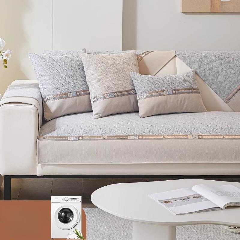 Sofa Cushion Four Seasons Universal Non-Slip Chenille Affordable Luxury Fashion High-End Cream Style Cover Cover Towel