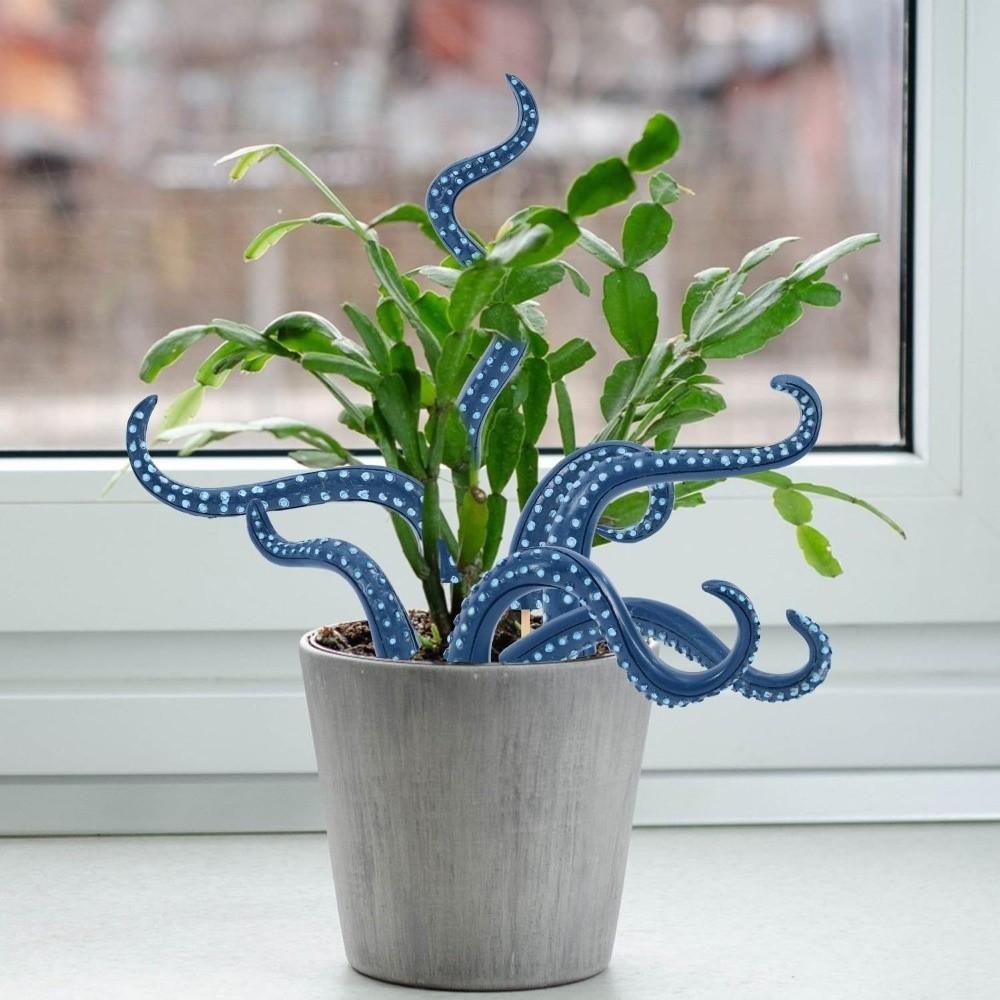 Resin Tentacle Plant Post Funny Garden Decor Flowerpot Decoration for 7Pcs Garden