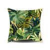 New Nap Pillow Green Leaves Sofa Plush Pillow Cover Home Bedroom Sofa Summer Pillow Cover