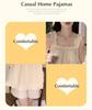 2026 Summer Women's Pajama Set: Princess Style Cloud Cotton Camisole with Built-in Bra