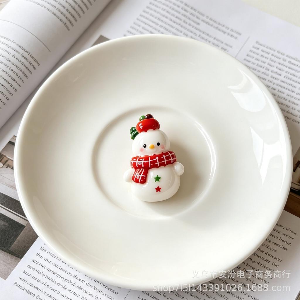New Christmas Series Resin Cream Glue Handmade Diy Mobile Phone Case Hairpin Hair Accessories Accessories