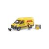 Jouet - BRUDER - MB Sprinter DHL Avec Chauffeur - Livraison De Colis - Blanc