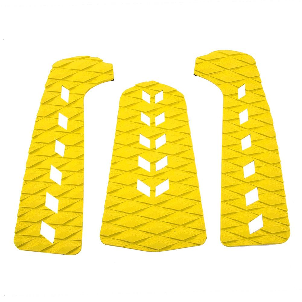 Shoemst Yellow Eva Anti Slip Stomp Pad With Squarea Hole For Surfboard Shortboard Longboard Skimboard(Yellow)