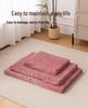Plush Winter Pet Bed: Thickened Sponge Cushion, Removable & Washable for Cats and Dogs