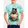 Kinder T-Shirts Oberteile 3D Druck Kinderkleidung Jungen T-Shirt Kurzarm T-Shirt Sommer T-Shirt für Jungen Cartoon Mädchenkleidung