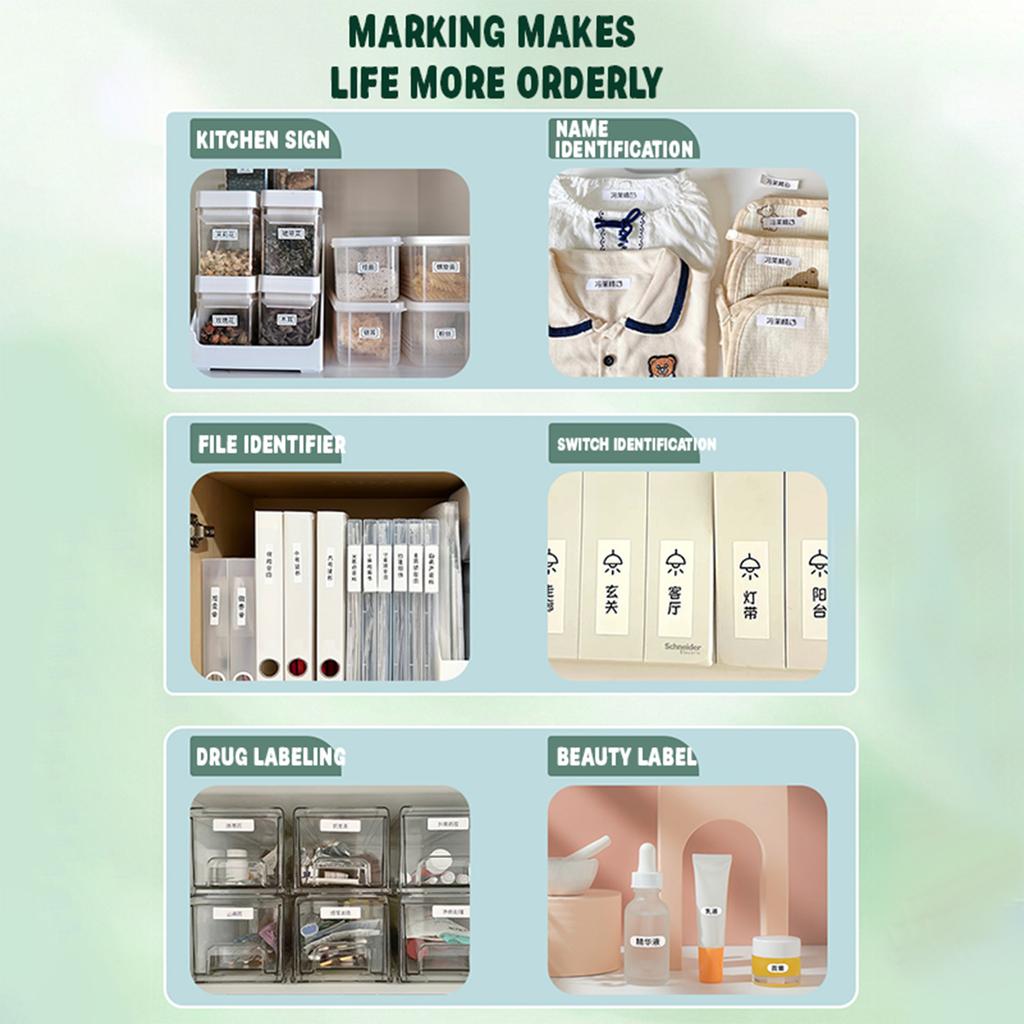 Label Maker With Tape, N12 Portable Bluetooth Label , Wireless Label Maker, Thermal Stickers With Multiple Templates For Home, Kitchen, School