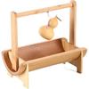 FARZI Portable Bamboo Cabas Gift Box Bamboo Portable Snack Basket Desktop Tea Box Dried Fruit Tray Storage Fruit Snack Basket