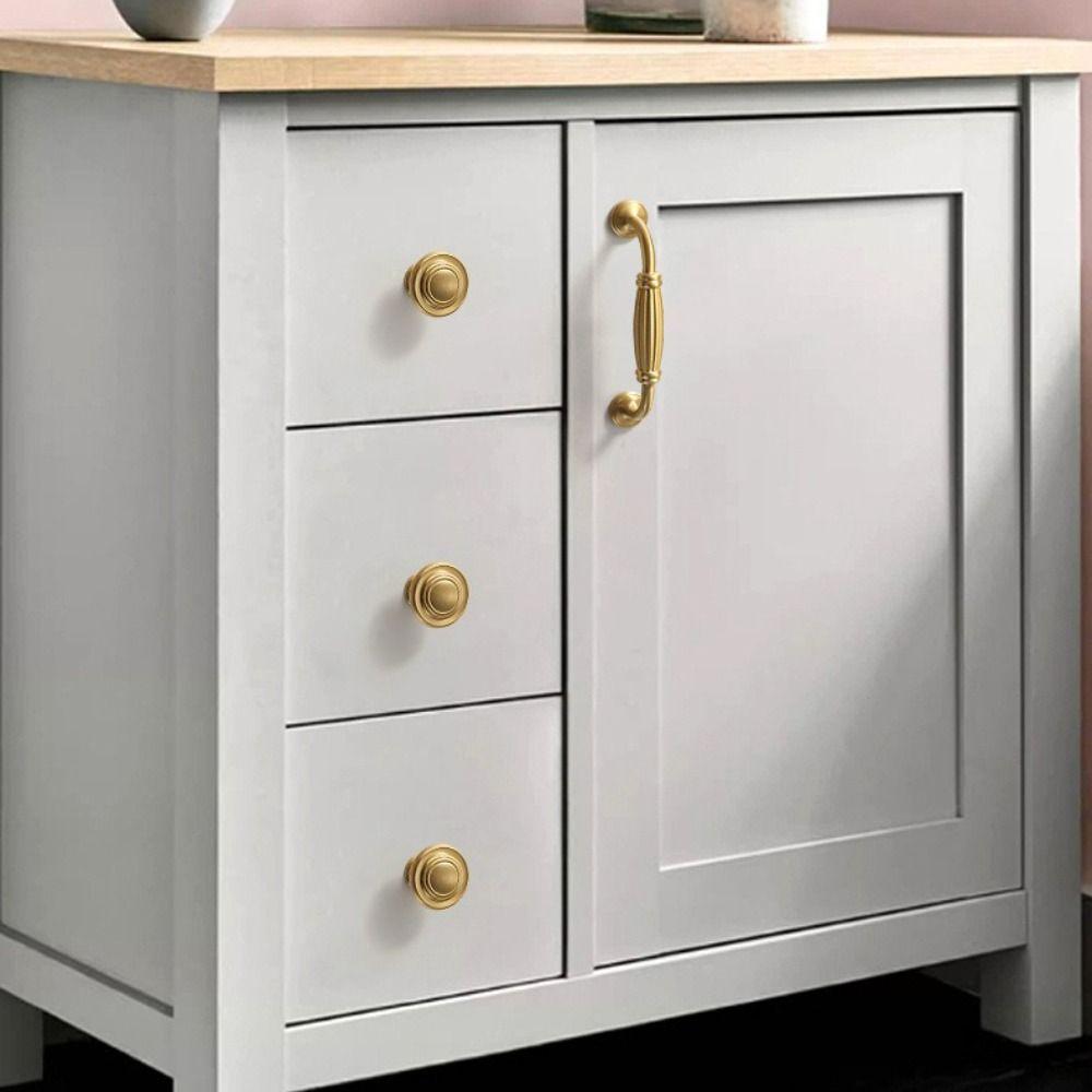 Nordic Style Cabinet Handles Retro Style Long Handles Vintage Bronze Handles  Kitchen Cabinet